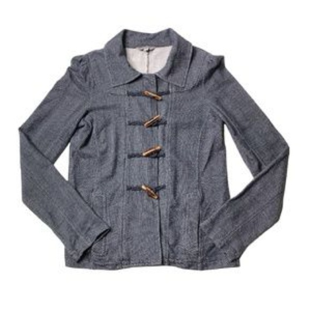 Rubbish denim looking cotton blazer jacket